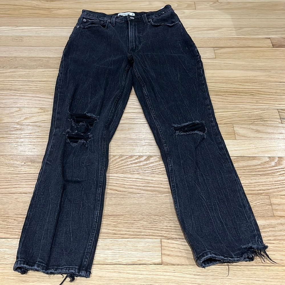 Abercrombie and Fitch Curve Love Black Jeans